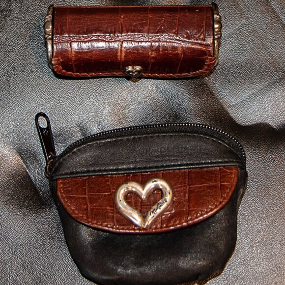 Vintage Brighton Brown Leather Alligator print Cross body bag - Picture 5 of 5